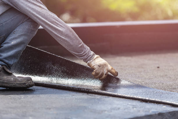 Professional Basement Waterproofing technician working in Christiansburg, OH